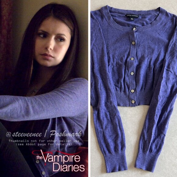 Banana Republic Cropped Cardigan ASO Elena Gilbert - Picture 1 of 8